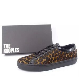 The Kooples Leopard Print Lace up Leather/Calf hair
Shoes(Size 38/7)
